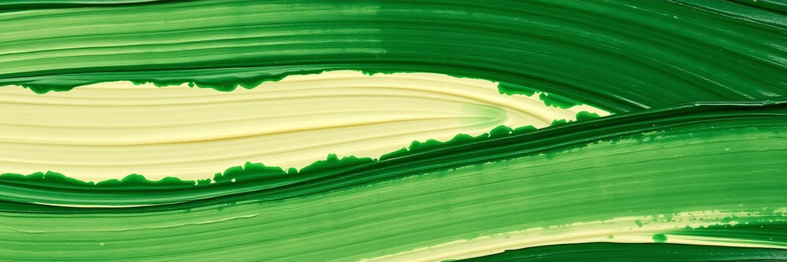 Hand-mixed paint brushstroke